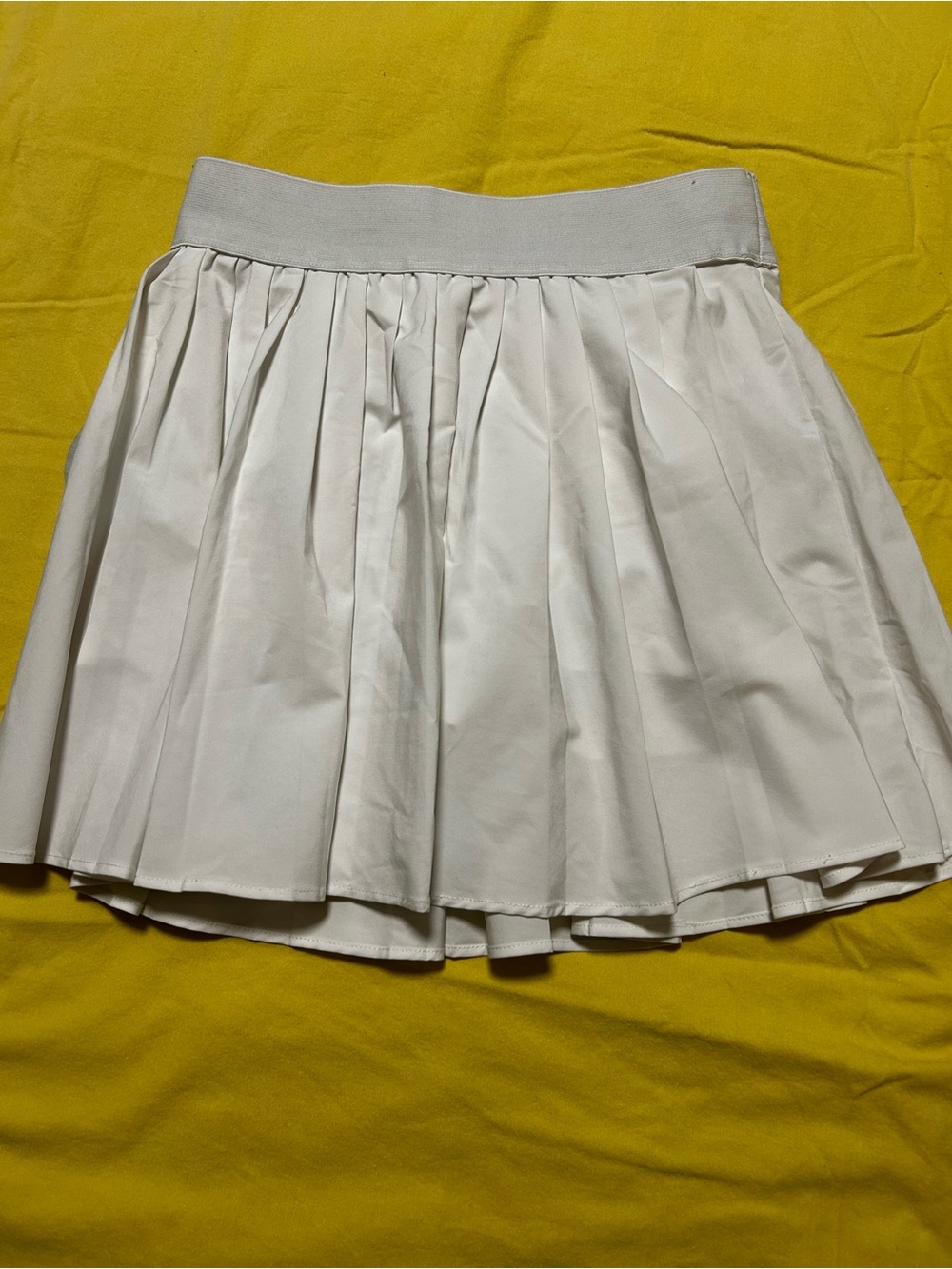 Garage White Pleated Tennis Skirt